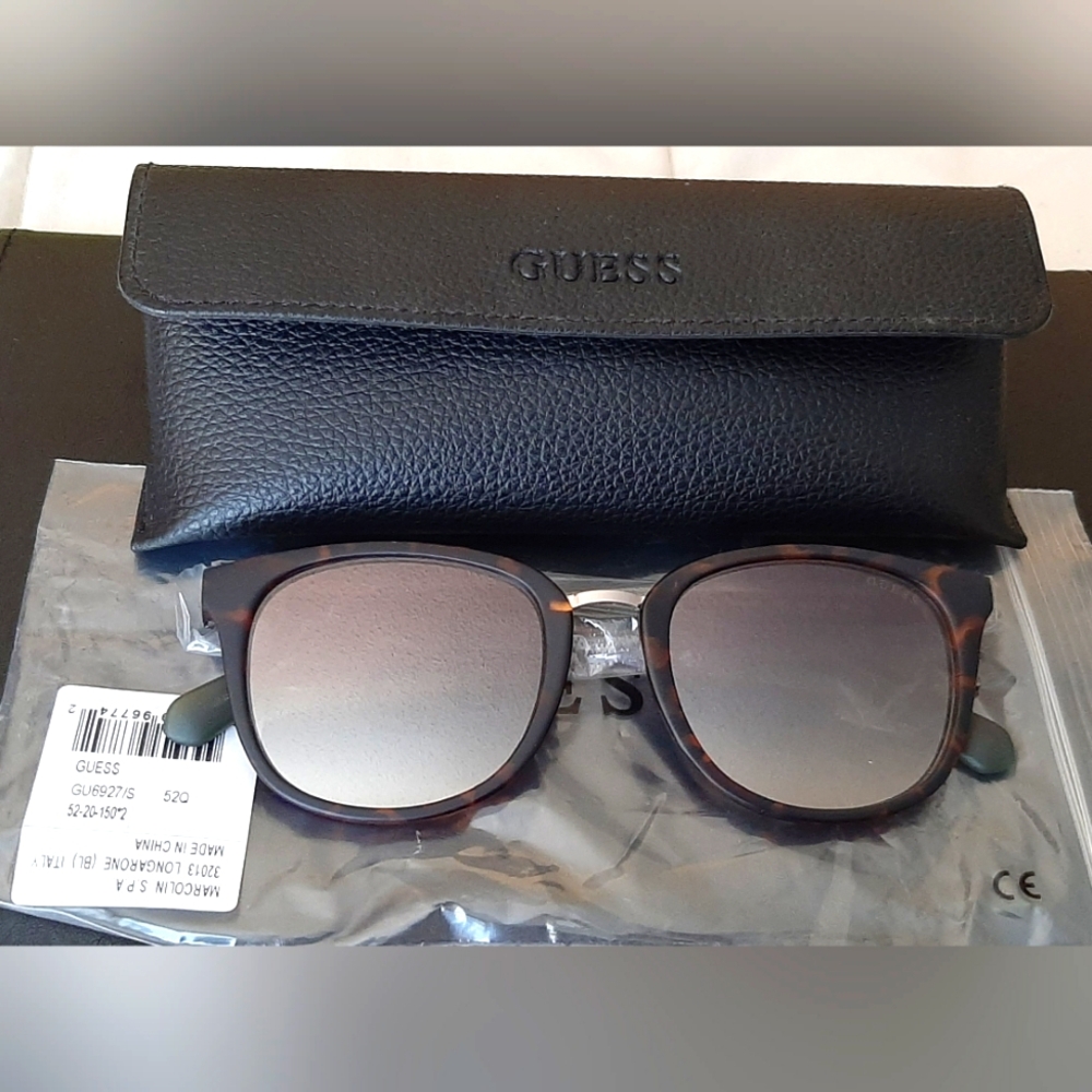 Guess Dark Havana Sunglasses *NWT* - Picture 9 of 16